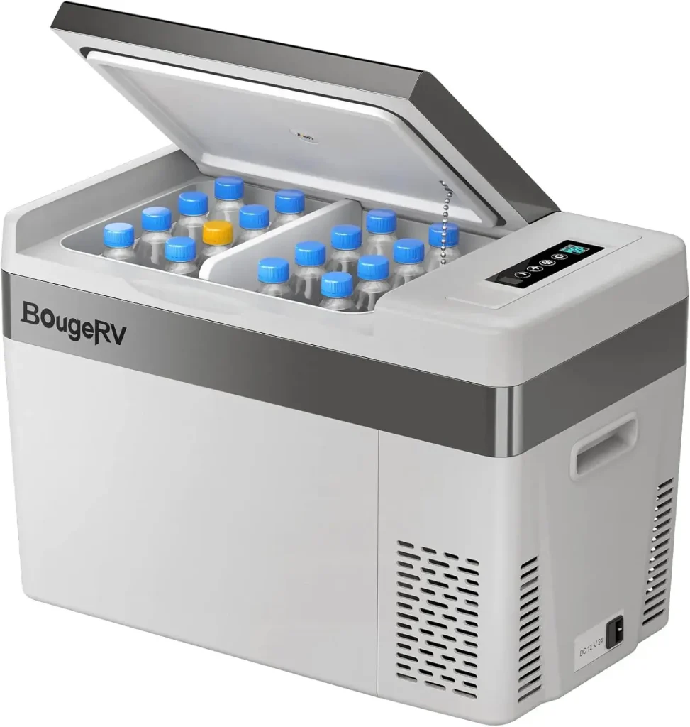 Best Budget Portable Fridge Freezer Product Image: BougeRV 12V 30 Quart (28L) Portable Refrigerator