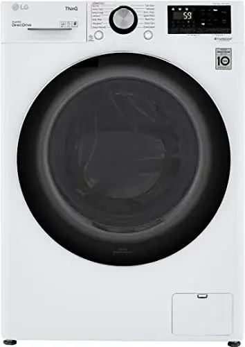 Best Overall RV Washer Dryer Combo Product Image: LG WM3555HWA Smart All In One Washer/Dryer Combo