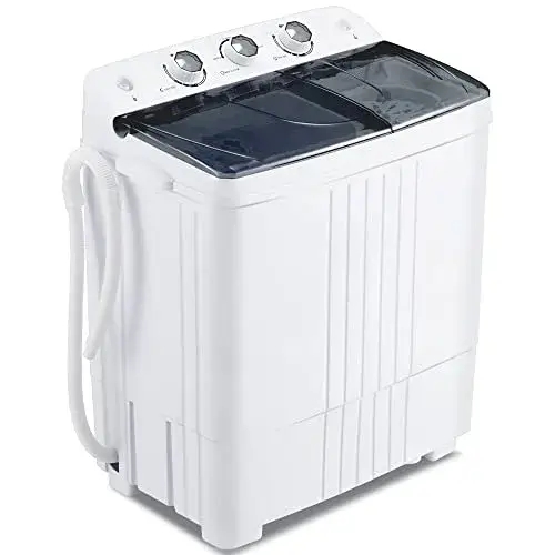Best Portable Washer-Dryer Combo for RVing Product Image: Homguava Portable Washer and Dryer Compact Twin Tub