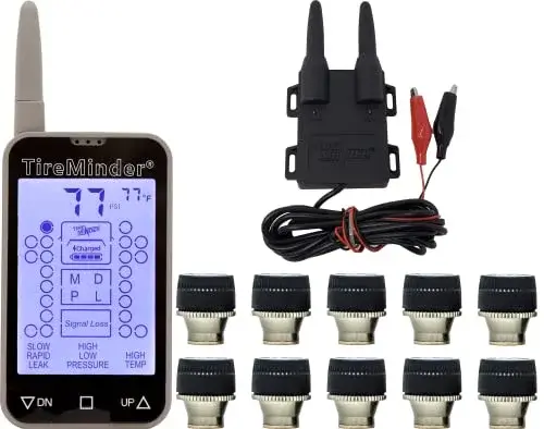 Best Premium Tire Pressure Monitoring System for RVs Product Image: TireMinder A1A-10 RV TPMS