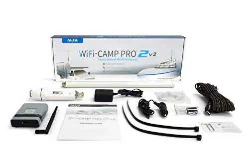 The best mid-range WiFi extender solution for RVing product image: ALFA Network WiFi CampPro 2v2.
