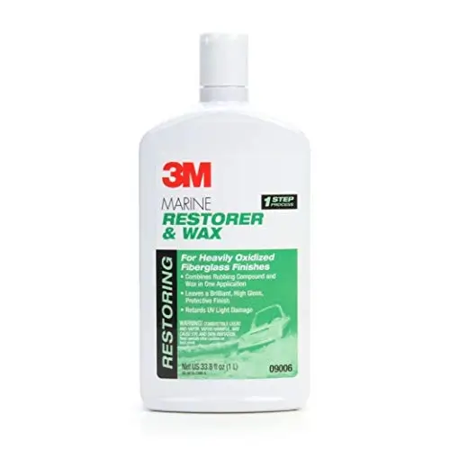 Best Wax for Removing Oxidation from RVs Product Image: 3M Marine Restorer and Wax