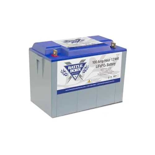 Best Overall RV Battery Product Image: Battle Born Batteries LiFePO4 Deep Cycle Battery