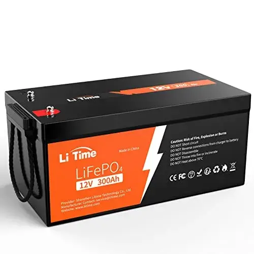 Top Premium Battery for RVs Product Image: LiTime 12V 300Ah Lithium LiFePO4 Battery