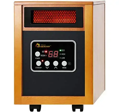 Best Infrared Space Heater for RVs Product Image: Dr Infrared Heater Portable Space Heater (1500 Watt / Cherry)