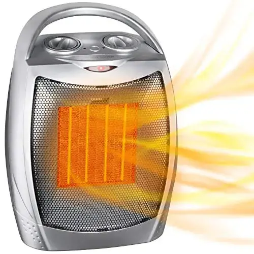 Top Budget Ceramic RV Space Heater Product Image: GiveBest Portable Electric Space Heater With Thermostat (1500W/750W)