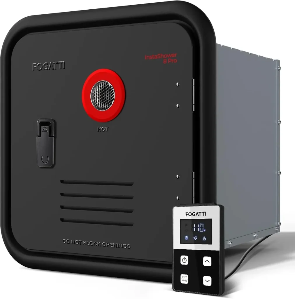 The Best Premium Tankless Water Heater for RVs Product Image: Fogatti InstaShower 8 Pro RV Tankless Water Heater