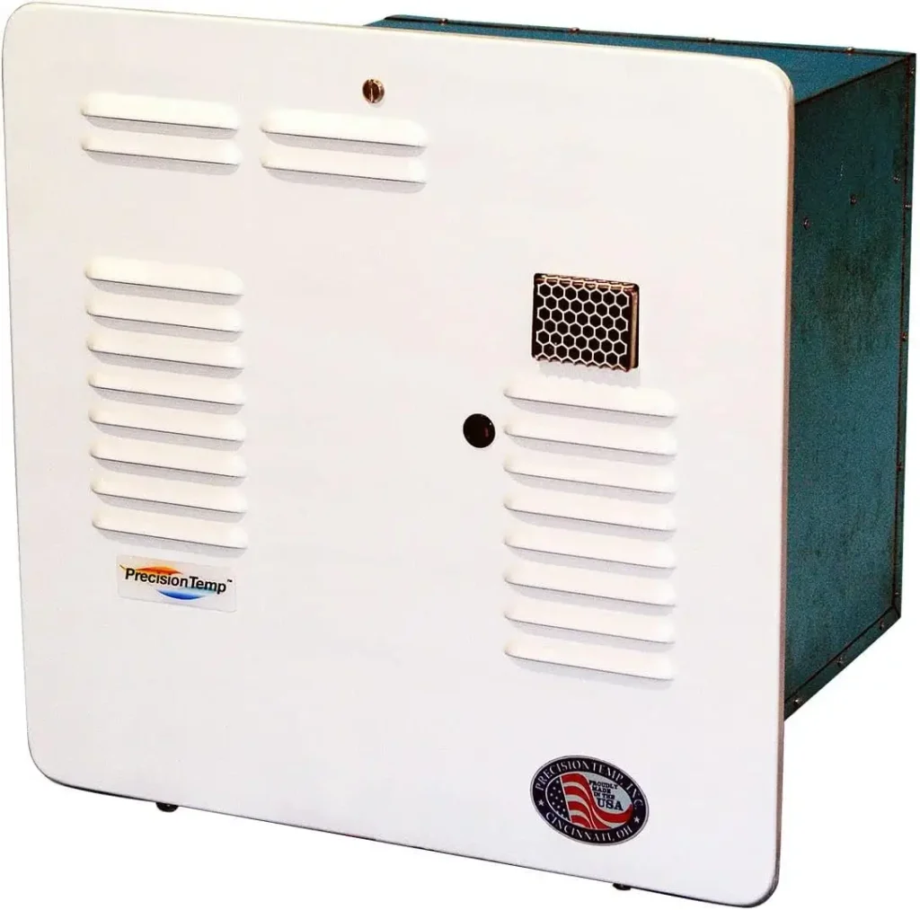 The Best RV Tankless Water Heater for Cold Weather and Climates Product Image: PrecisionTemp RV-550 Tankless Water Heater – Wall Vented