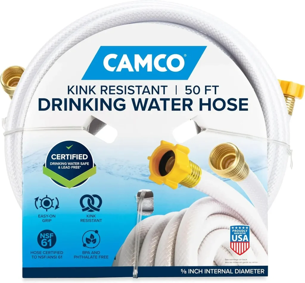 Leading Hosing and Accessory Brand Product Image: Camco TastePURE 50-Ft RV Water Hose