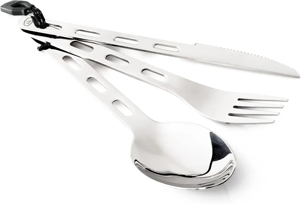 Great Hiking and Camping Accessory Product Image: GSI Outdoors Glacier Stainless Steel Cutlery Set