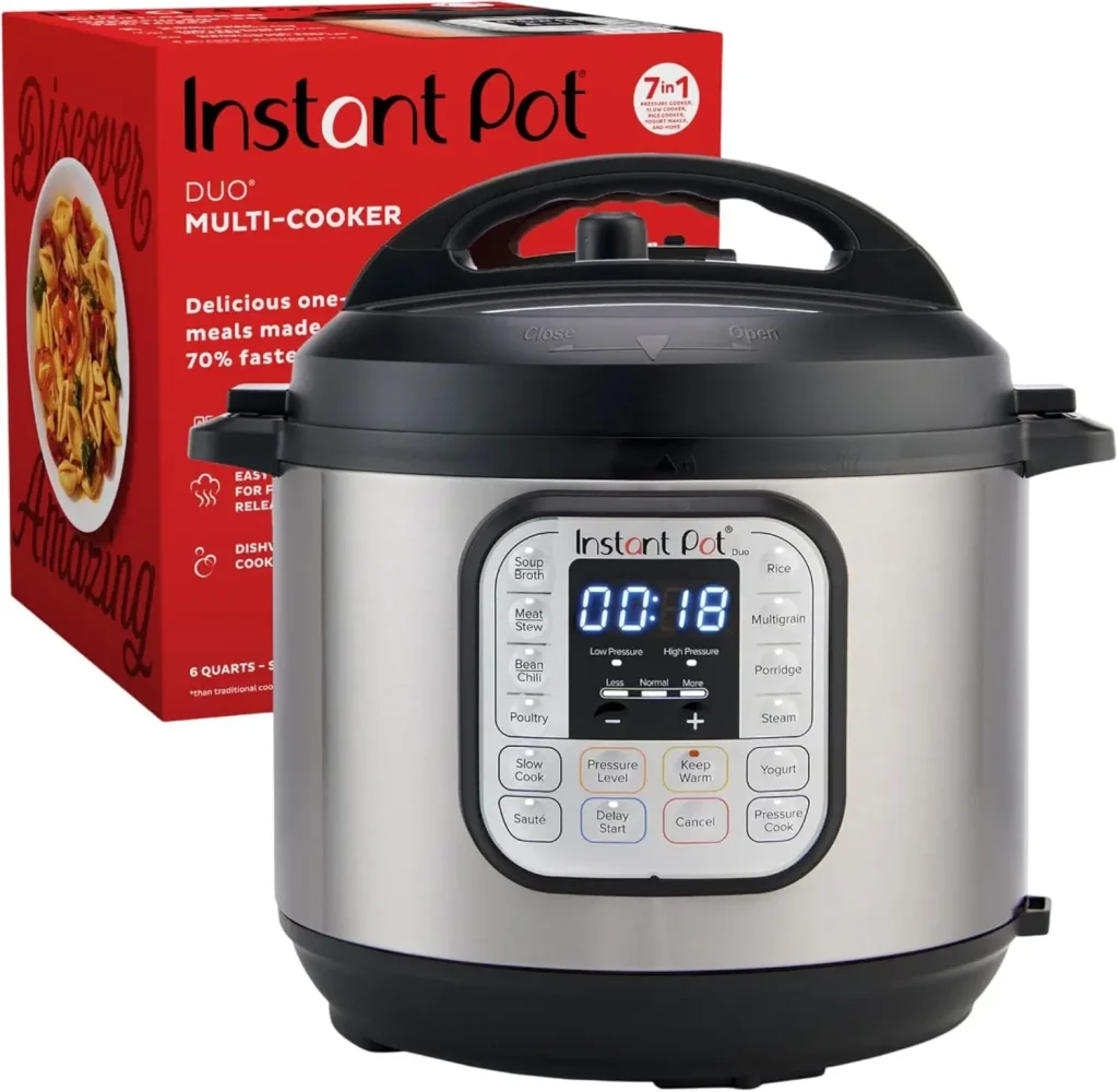 Best All-in-One Cooker for RV Living Product Image: Instant Pot Duo 7-in-1 Electric Pressure Cooker