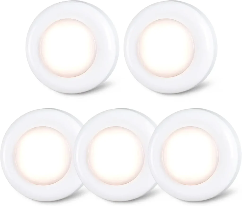 Best Cheap LED Lights for RVing Product Image: STAR-SPANGLED Tap Push LED Lights