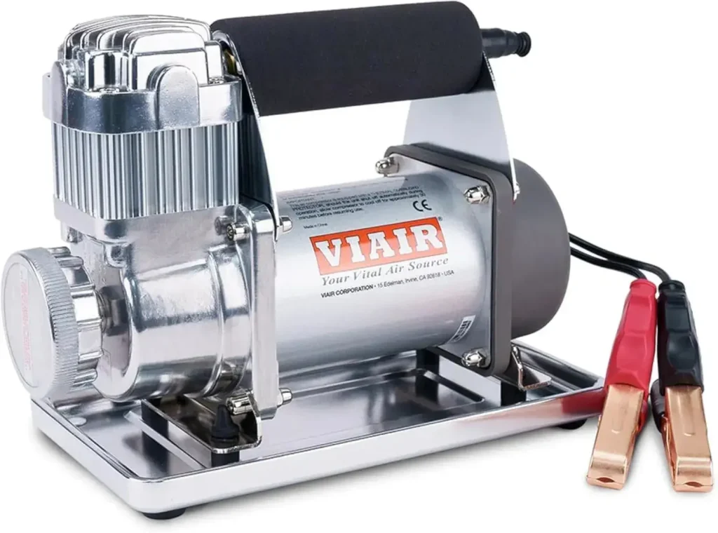 Essential RV Gear for Tire Management Product Image: VIAIR 300P-RVS Portable Air Compressor
