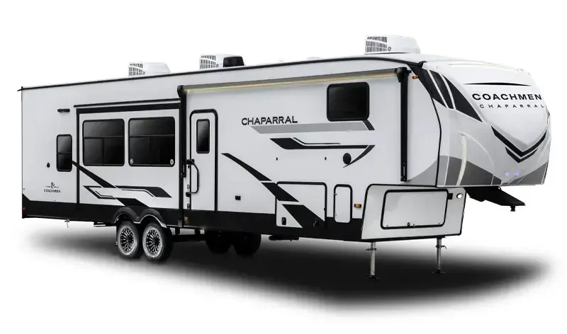 The Coachmen Chaparral is the most popular pick for accommodations in a fifth wheel.