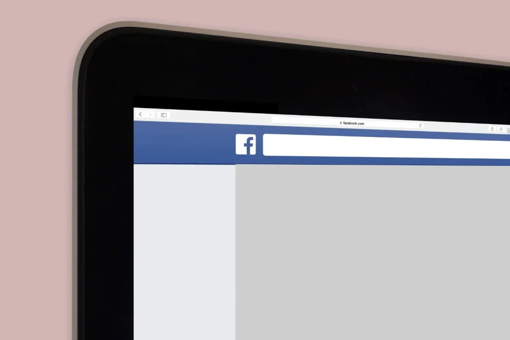 A computer screen displaying Facebook, emphasizing utilizing the online platform to sell an RV.