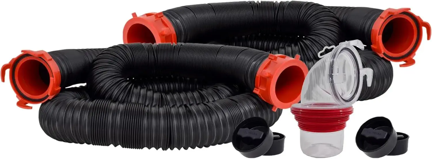 A product image of the Valterra Dominator RV sewer hose, our choice for the best modular system.